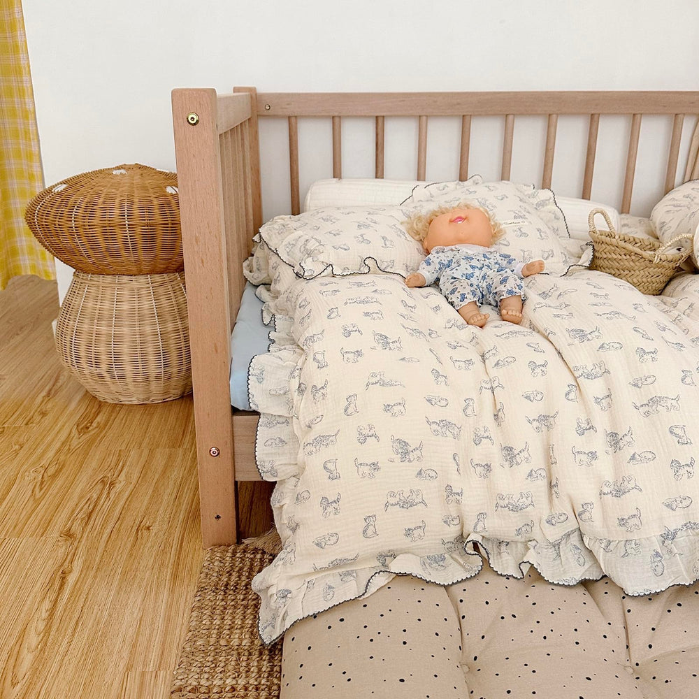 AOJIM Duvet cover shown for stroller and travel use, on-the-go comfort.