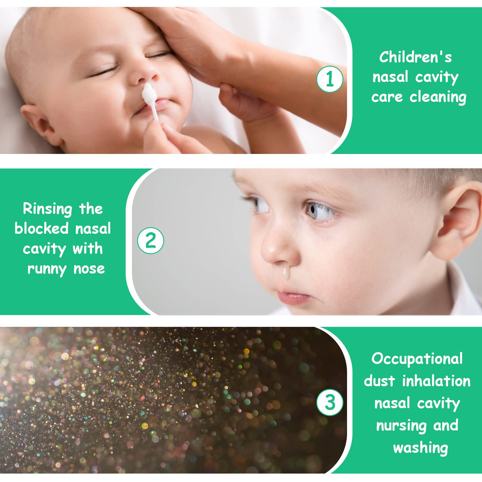 Aolso 10ml portable nasal aspirator for on-the-go relief