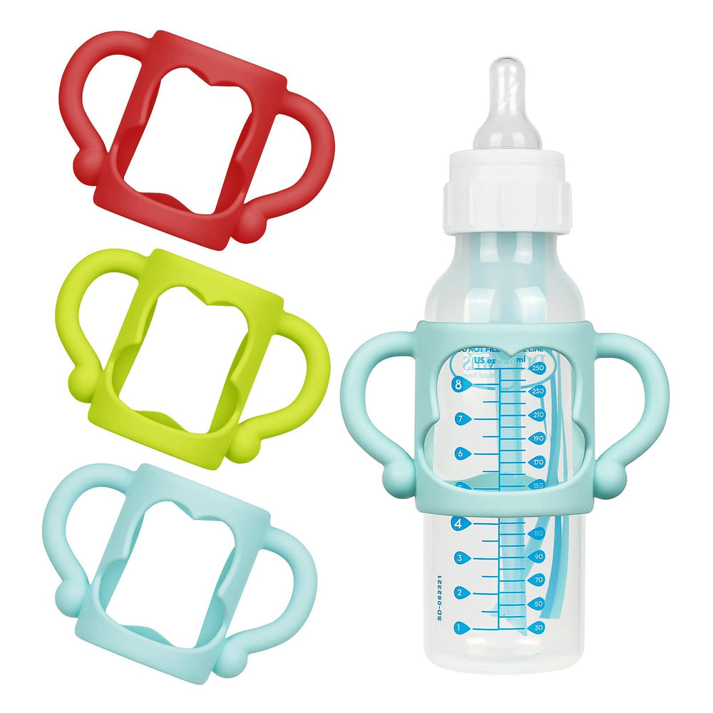 Aolso red silicone bottle handle trio—easy grip for compatible bottles.