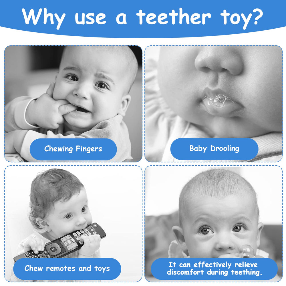 Aolso gum-massage protrusions gently massage gums during teething.