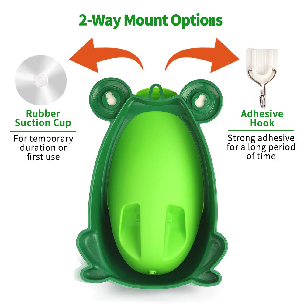 AOMOMO Frog Urinal rotates windmill feature to boost engagement during training.
