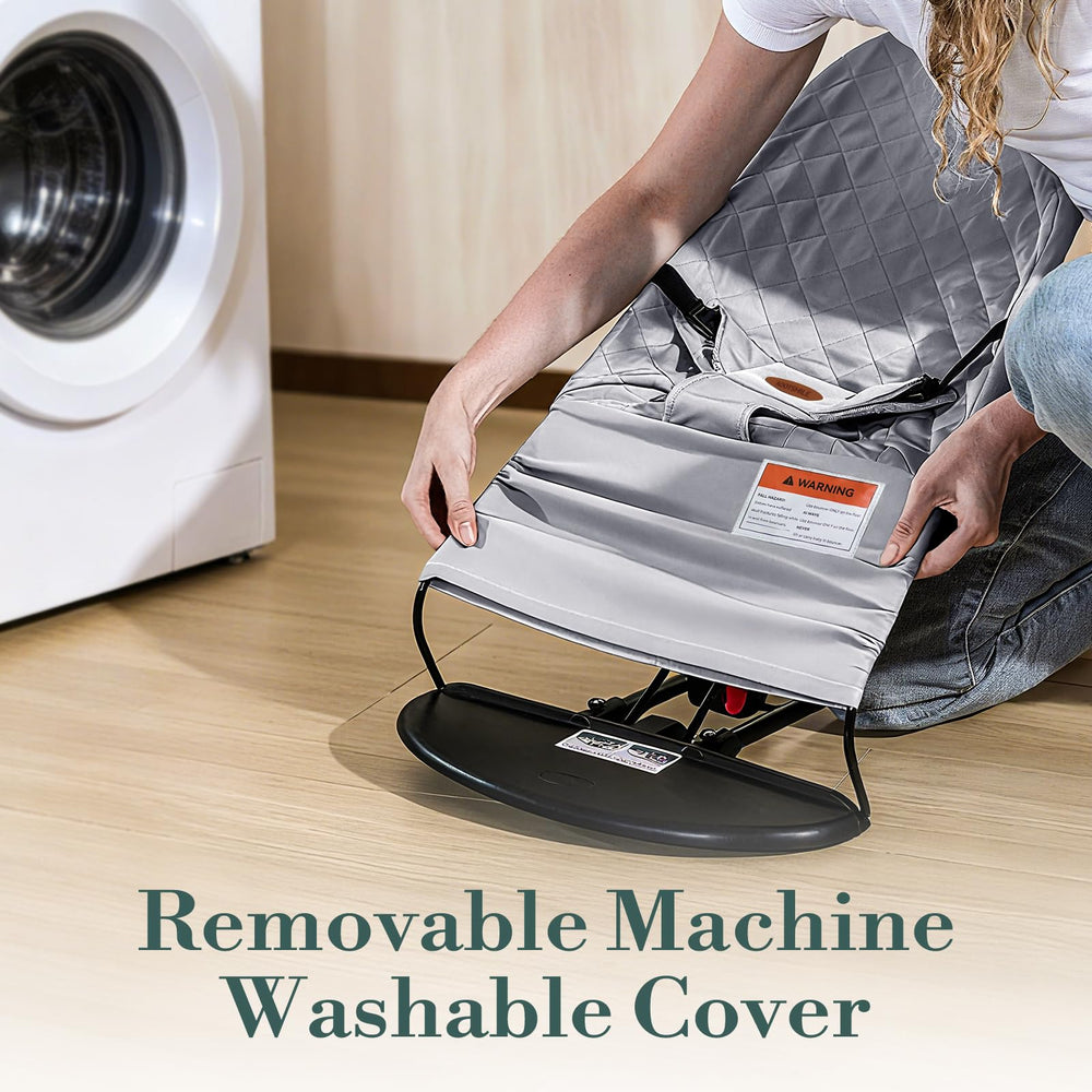 AOOTSMILE bouncer base provides non-slip stability for safe rocking.