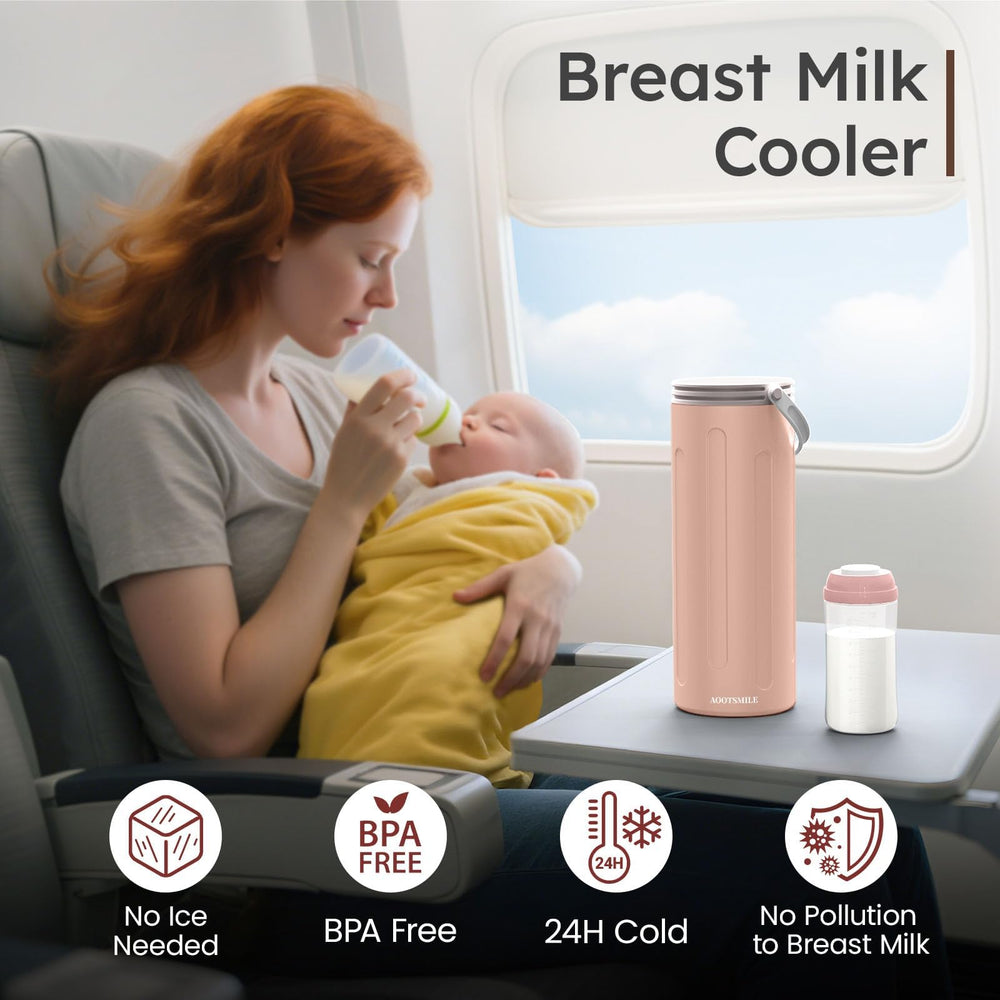 AOOTSMILE portable storage in diaper bag emphasizes travel-ready warmth-free transport.