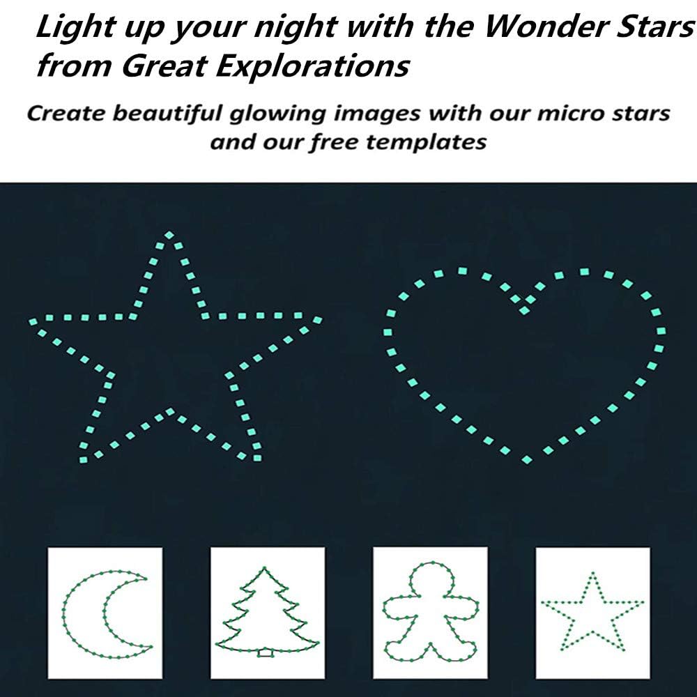 aooyaoo glow stars blue pack-open-pack shows contents and quick decorating ideas