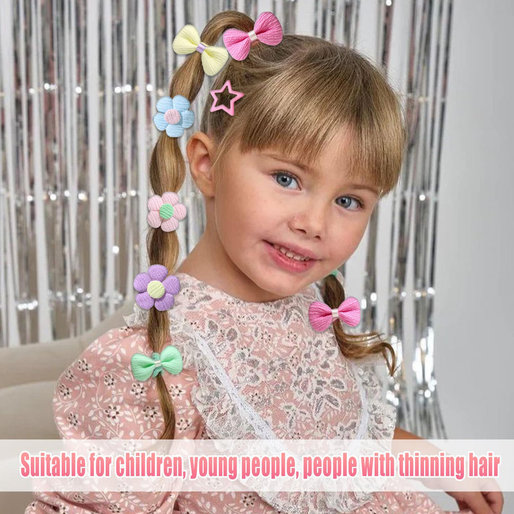 AOREAS colorful hair ties for baby girls during playtime