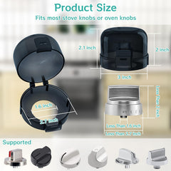 AOSITE adhesive-back knob cover shows strong adhesion under hot kitchen conditions.