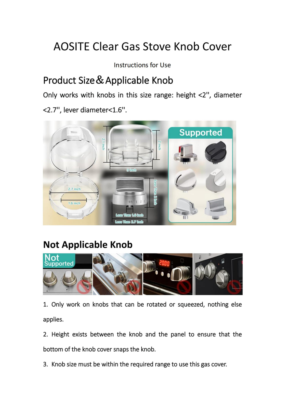 AOSITE packaging image communicates 5-pack value and product details.