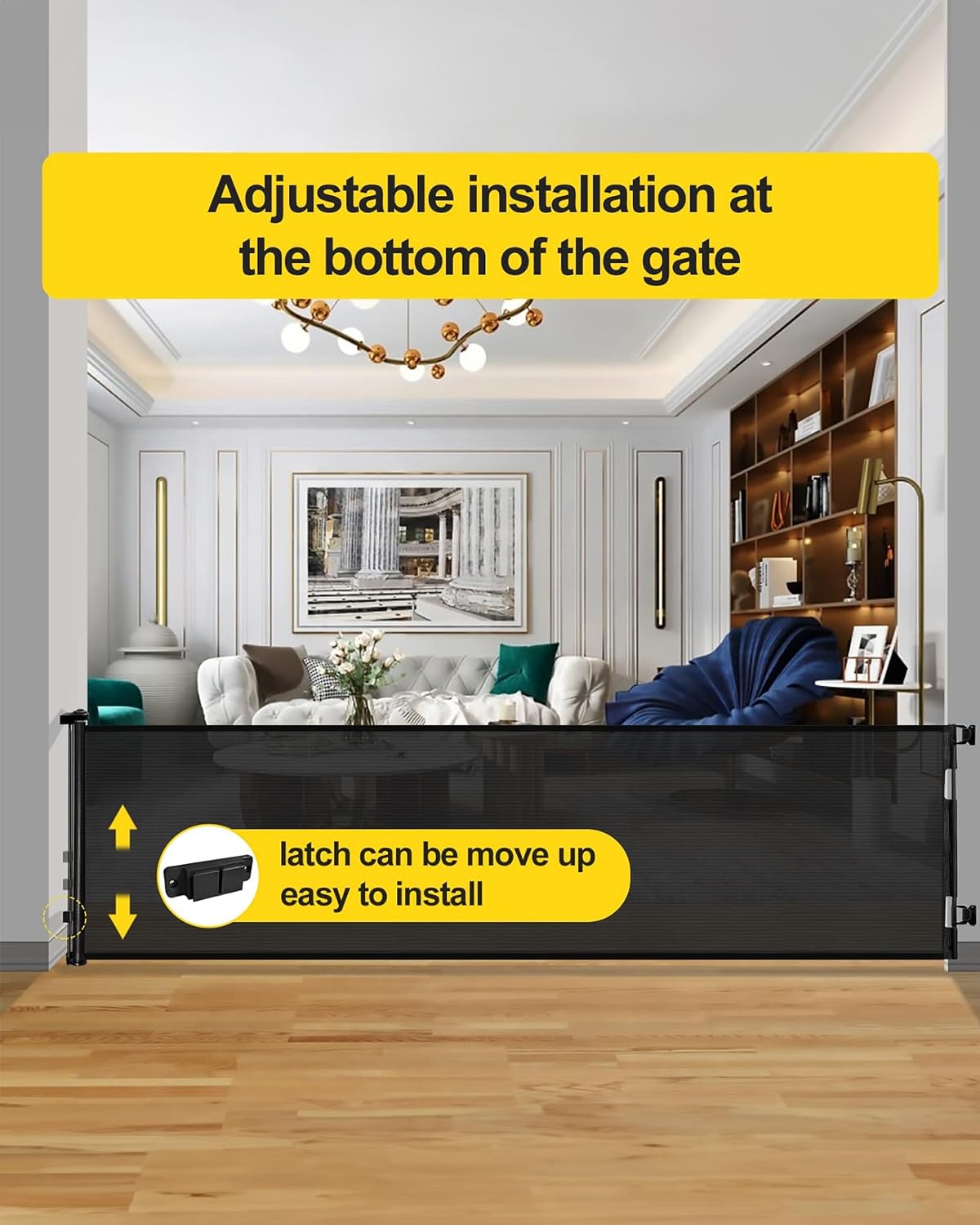 AOURMKOOP adjustable baseboard fit enables easy installation on any trim