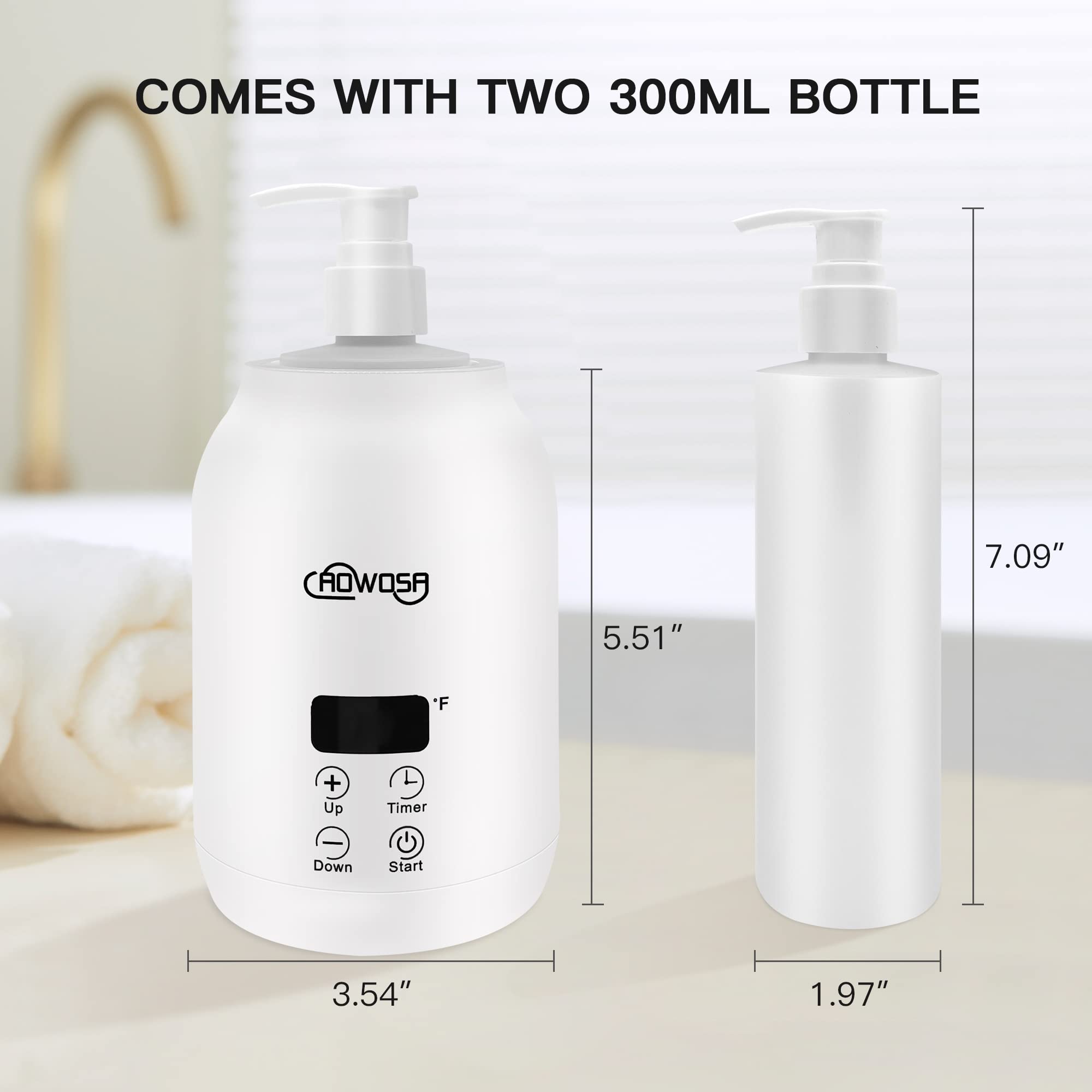 AOWOSA 300ml bottle dispenser supports clean, efficient oil dispensing.