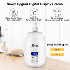 AOWOSA massage oil warmer automatic-timed heating supports scheduling warm sessions.