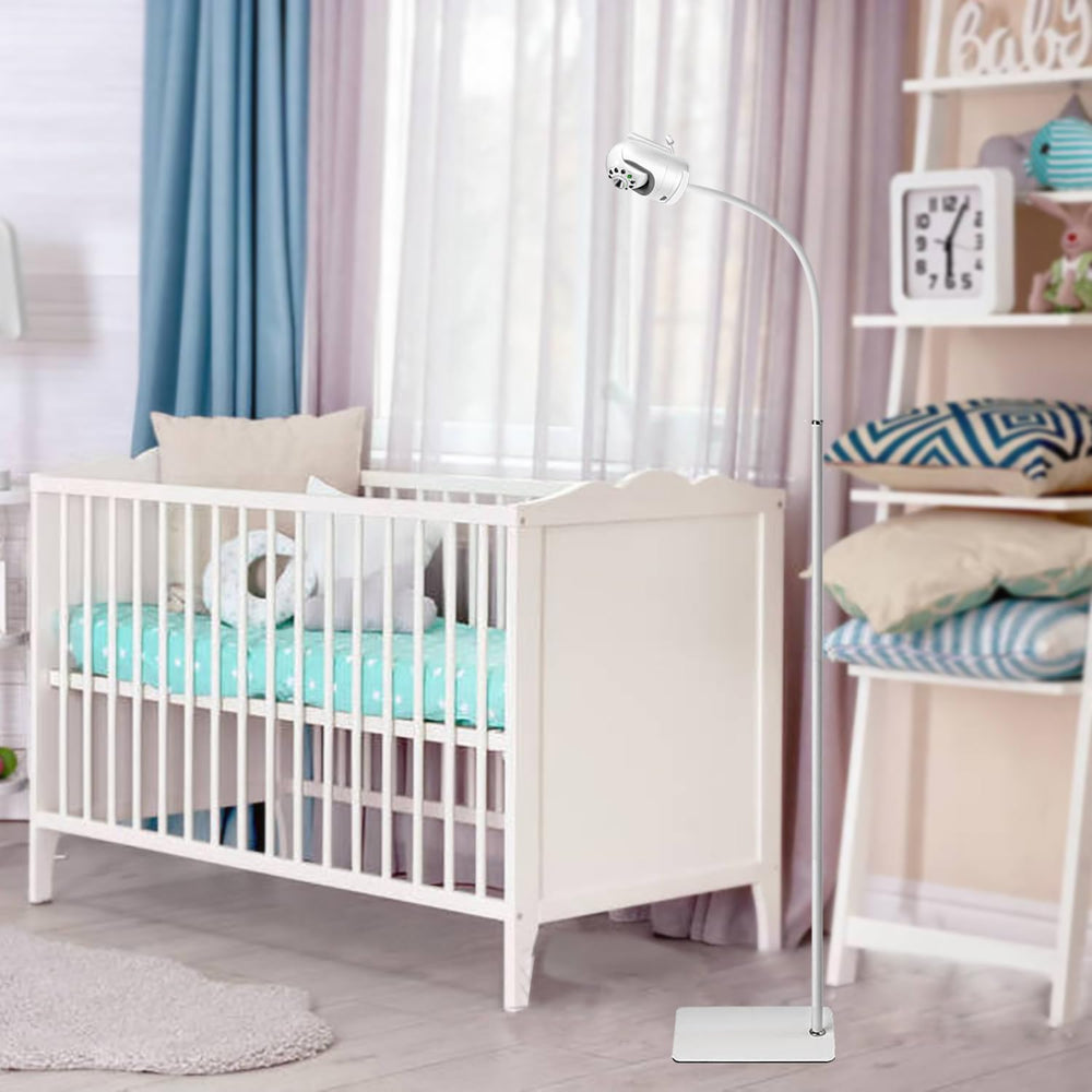 AOZTSUN 67inch floor stand packaging includes secure setup and lifetime warranty.