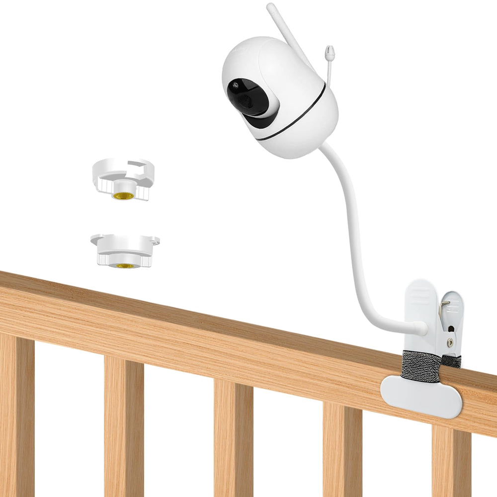 AOZTSUN clip clamp mount securing a baby monitor on furniture for steady viewing