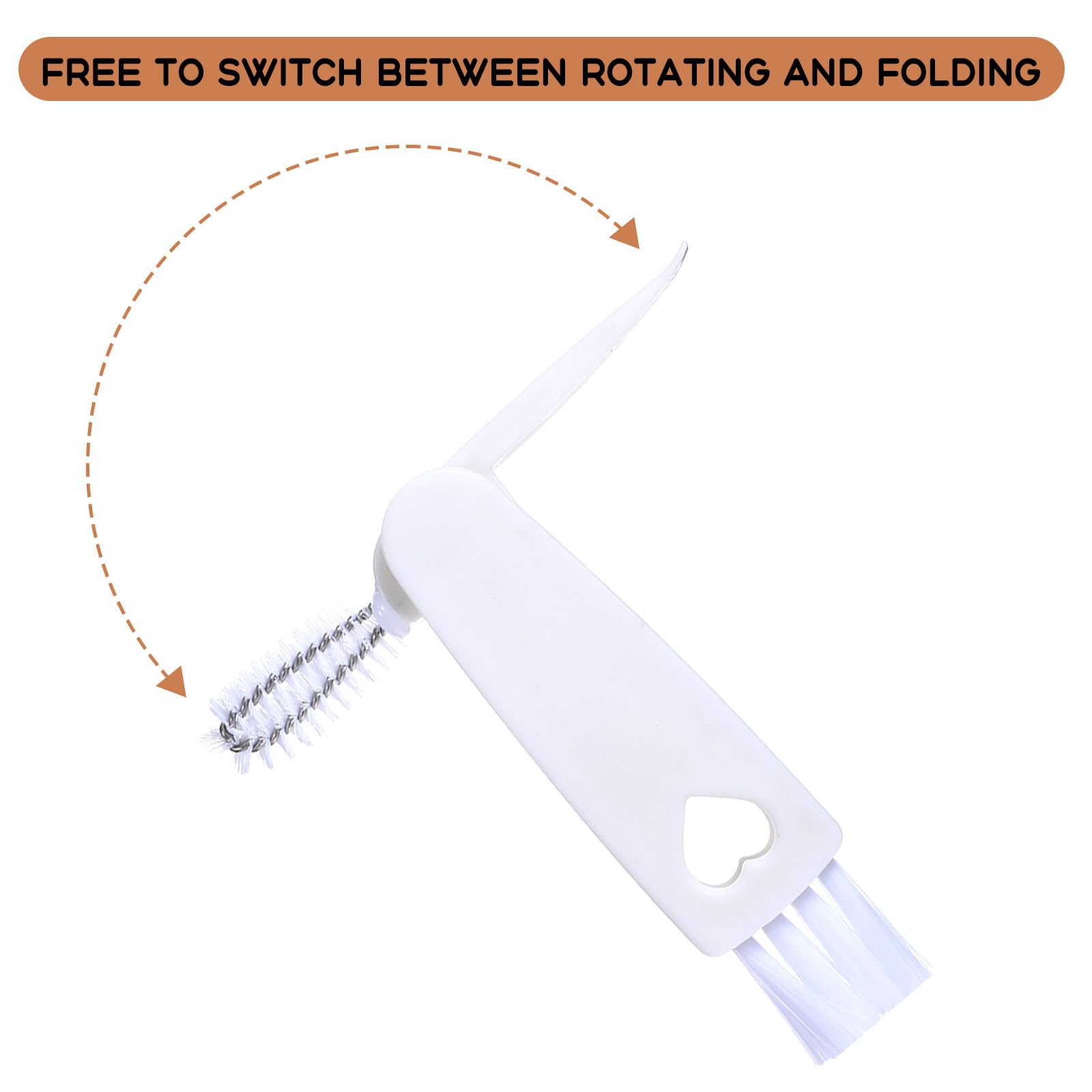 Apausvcm durable brushes use PP/nylon materials for everyday cleaning.