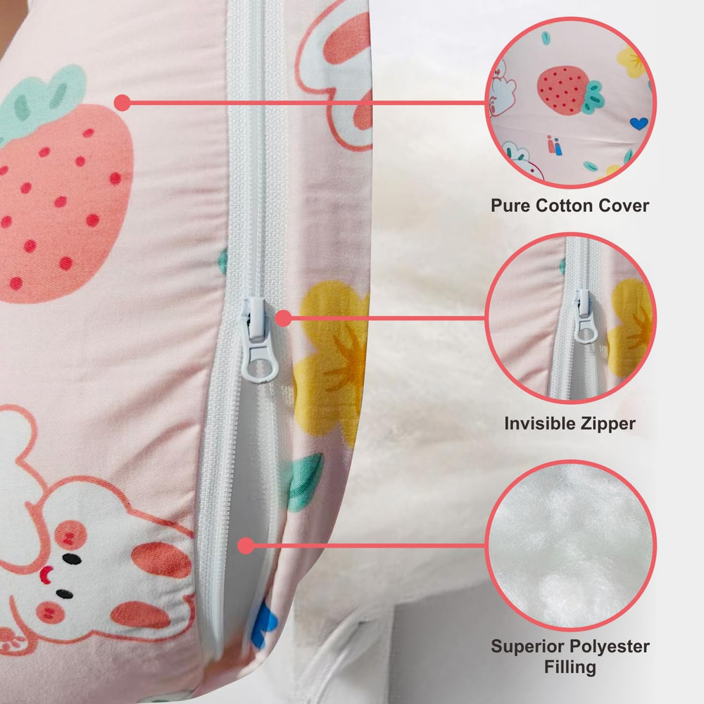 aphrfamma nursing pillow clean cover shows machine washable cotton for easy care