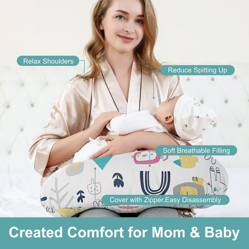 Aphrfamma nursing pillow offers multipurpose comfort for pregnancy head, neck, belly, and legs support.