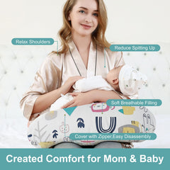 Aphrfamma nursing pillow offers multipurpose comfort for pregnancy head, neck, belly, and legs support.