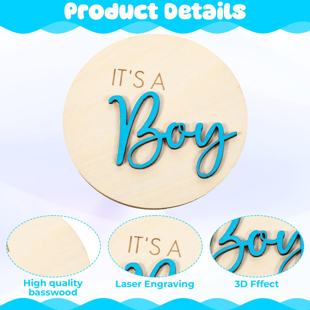 Aphumedc baby shower sign blue, ideal for hospital visits and photo moments.