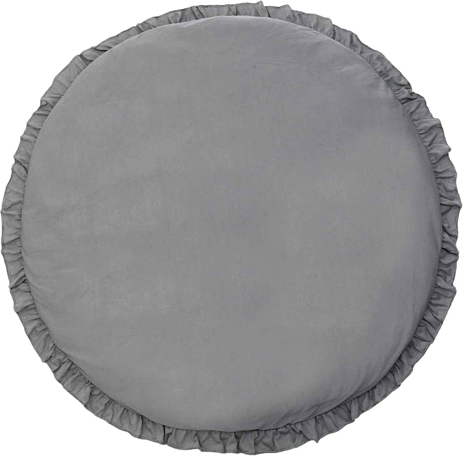 Apioiqa cotton-round-nursery-rug-decor-in-kids-room complements modern baby spaces.