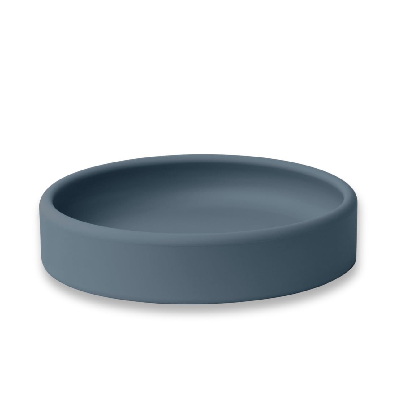 APLAINR solid plate with weighted base for spill-free meals.