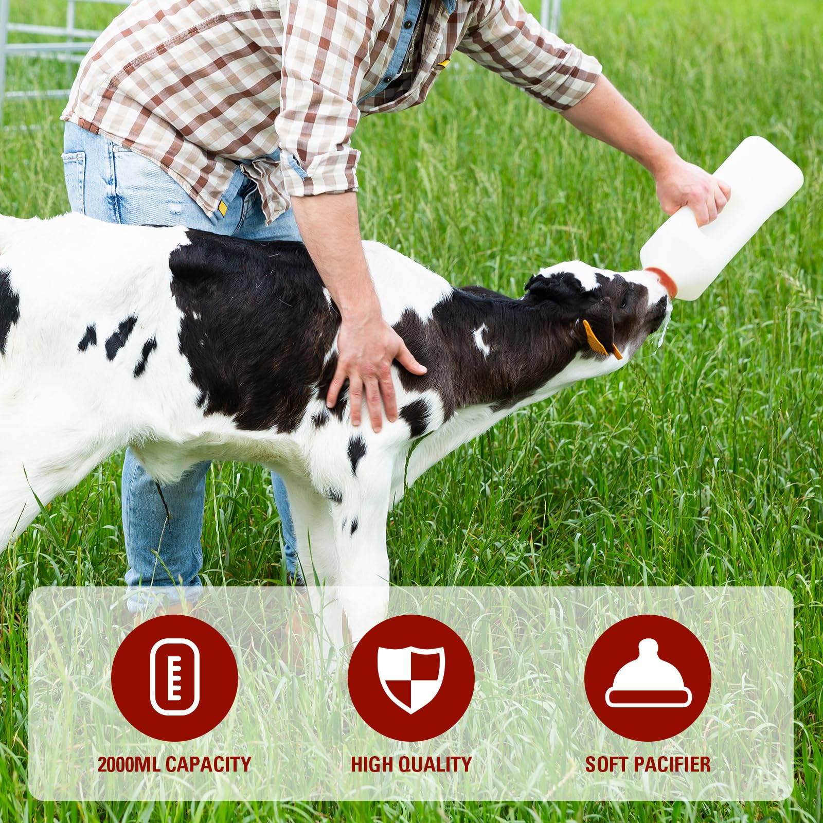 APlayfulBee bottle with ergonomic handle provides steady grip.
