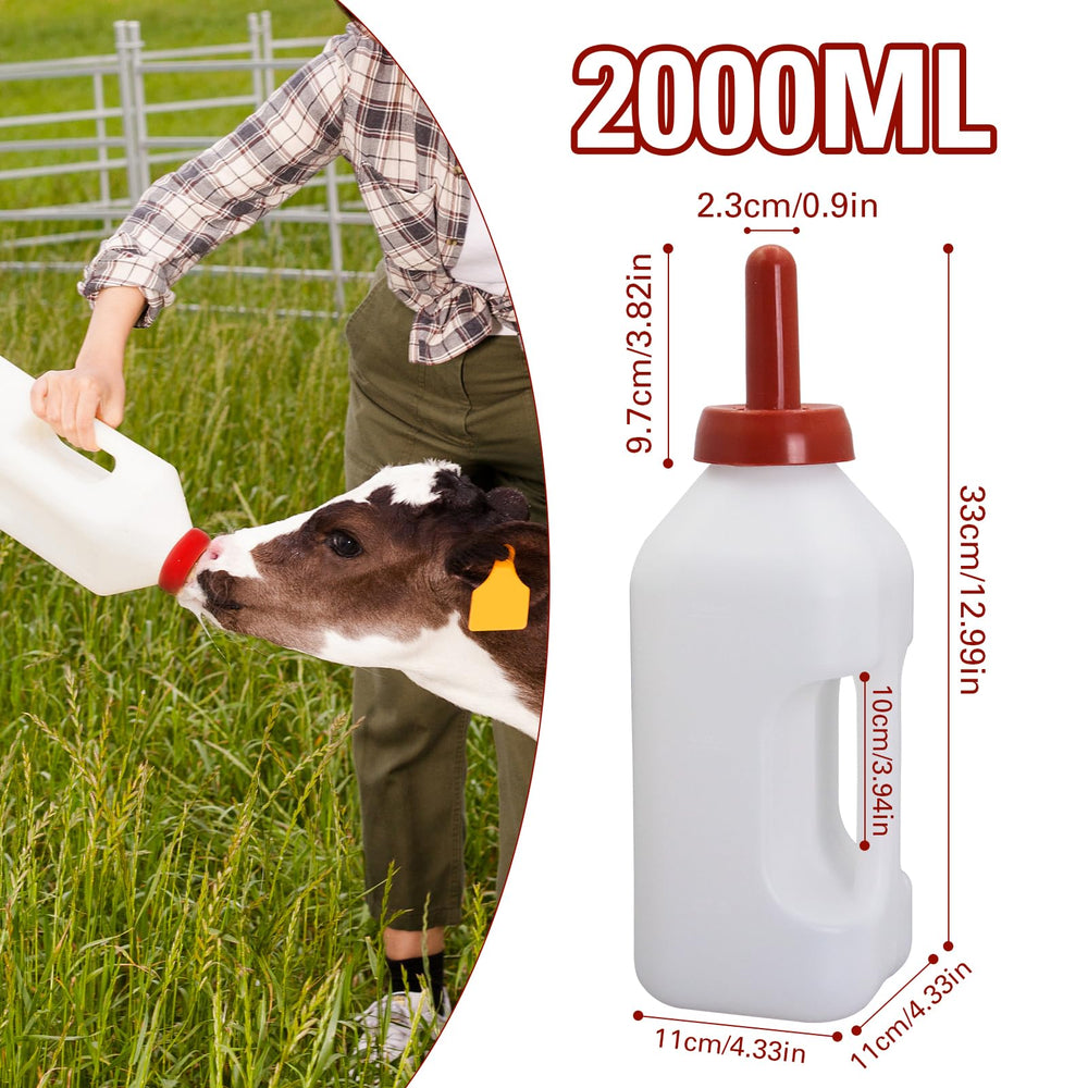APlayfulBee calf bottle with replacement teat for ongoing use.