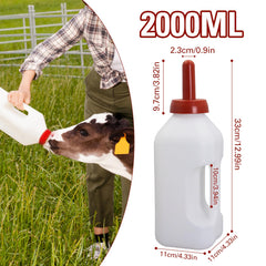 APlayfulBee calf bottle with replacement teat for ongoing use.