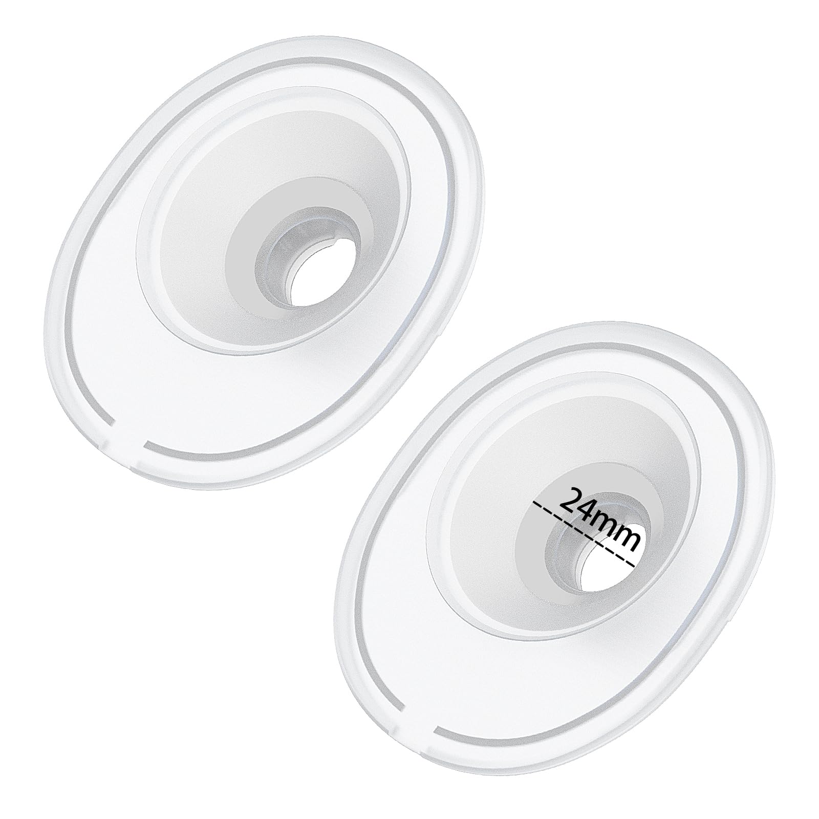 APMOOM 24mm flange front view for M5 wearable pump ensuring a comfortable fit.