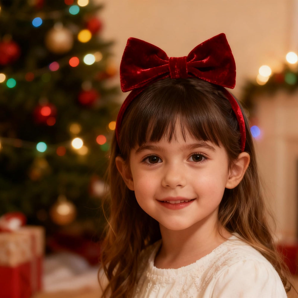 Apojgitn Christmas hair accessory pack featuring red and green bows for outfits