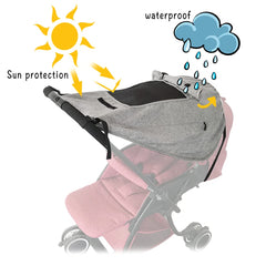 Apol Pram Sunshade universal fit with elastic bands adapts to most strollers