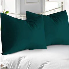 APOLLO COTTON Egyptian toddler pillowcase teal zipper close-up for secure closure.