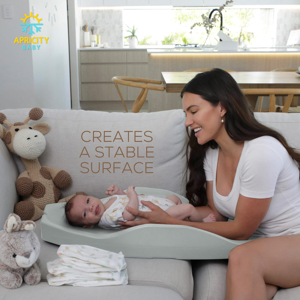 Apricity Baby Diaper Changing Pad suitable from newborn to toddler over time.