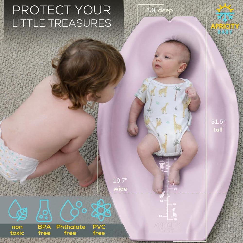 Apricity Baby non-slip base keeps pad secure on dresser or table.