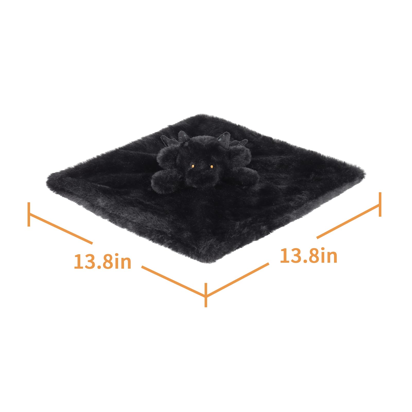 Apricot Lamb Black Dragon lovey during playtime supports tactile exploration