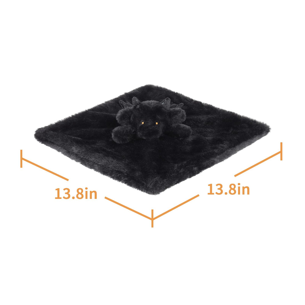 Apricot Lamb Black Dragon lovey during playtime supports tactile exploration