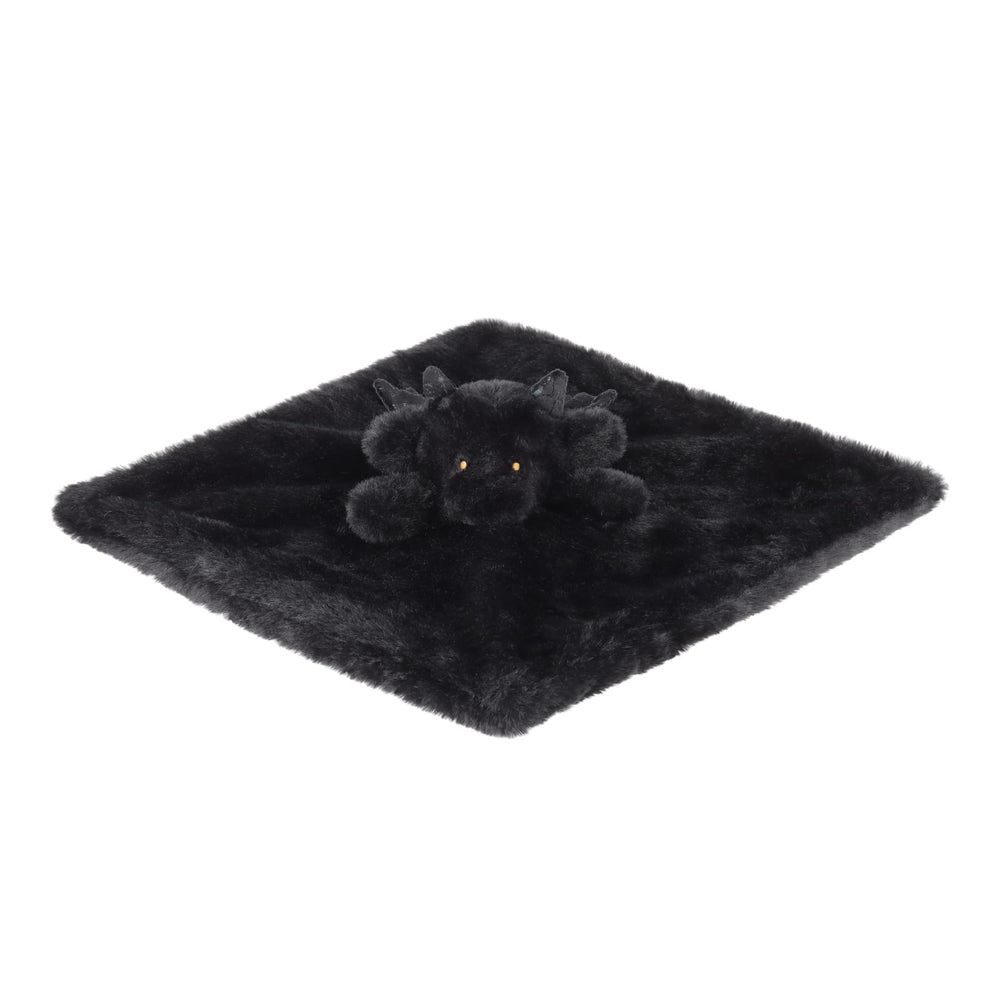 Apricot Lamb Black Dragon lovey in sleep pose demonstrates cozy infant companion