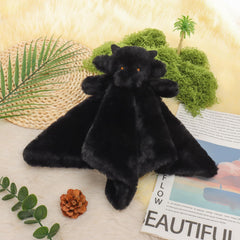 Apricot Lamb Black Dragon lovey security blanket suitable from birth for gentle comfort