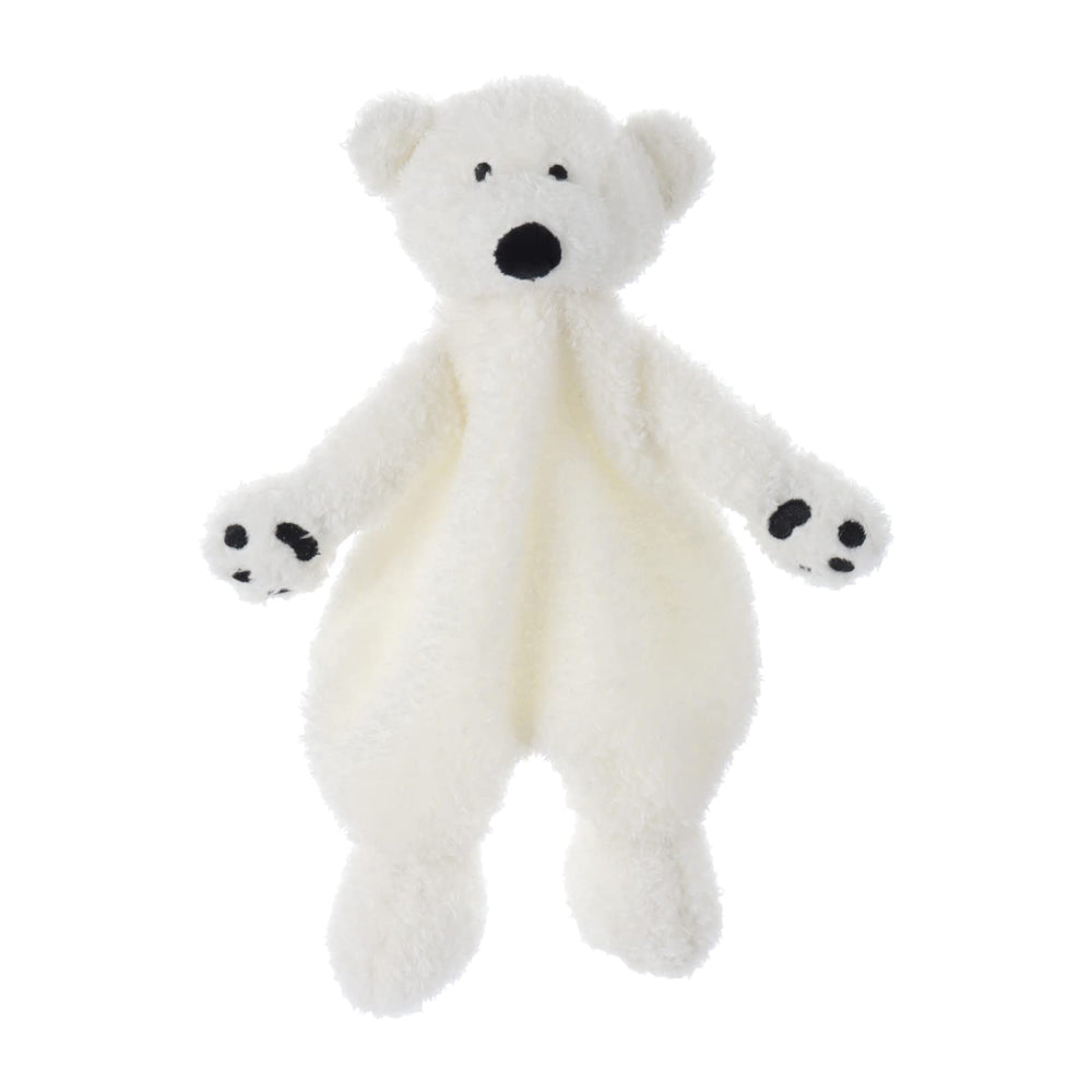 Apricot Lamb arctic-polar-bear-lovey offers plush comfort for baby's bedtime security.