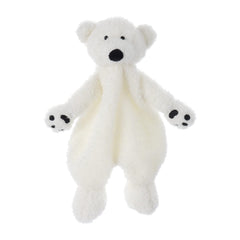 Apricot Lamb arctic-polar-bear-lovey offers plush comfort for baby's bedtime security.