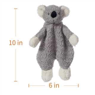 Apricot Lamb gray koala blanket enhances nursery ambiance and comfort