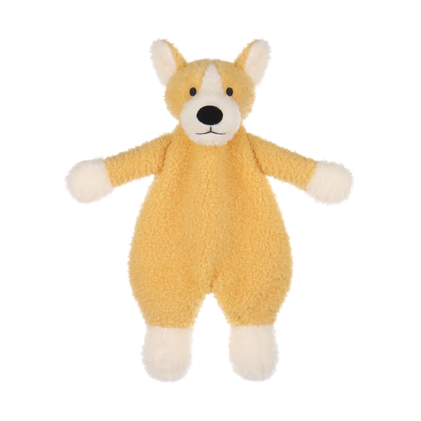 Apricot Lamb Corgi Soft Lovey Blanket 10in provides cozy bedtime cuddles for infants.