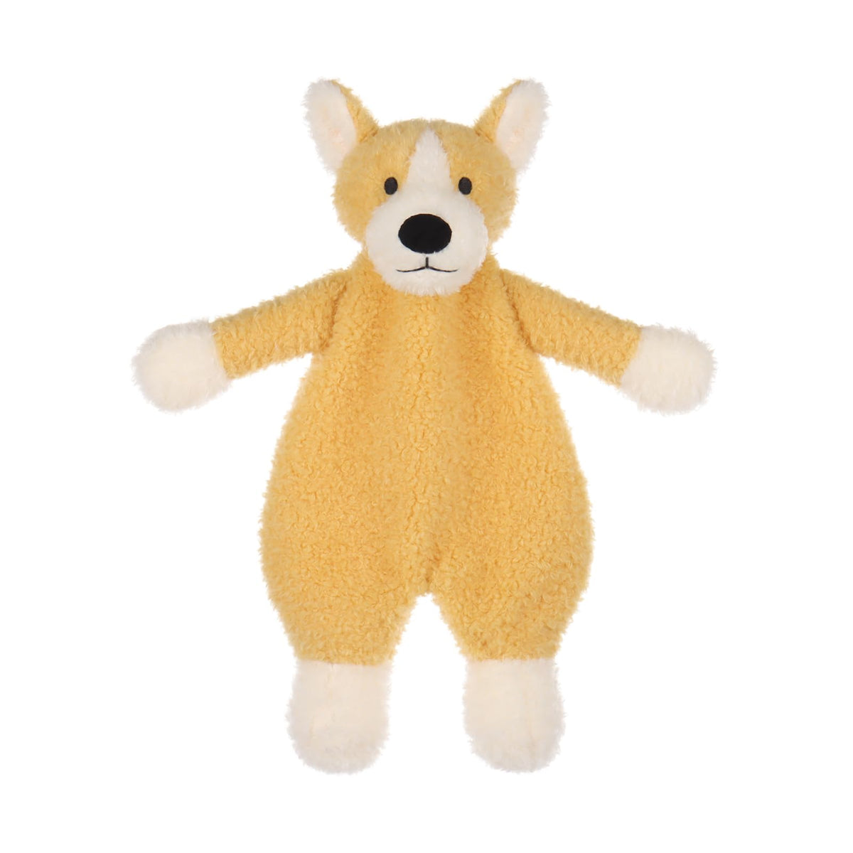 Apricot Lamb Corgi Soft Lovey Blanket 10in provides cozy bedtime cuddles for infants.
