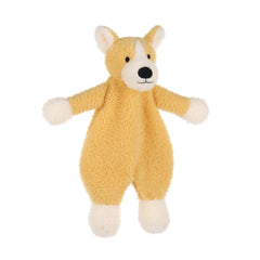 Apricot Lamb Corgi Soft Plush Fabric feels gentle against a baby's delicate skin.