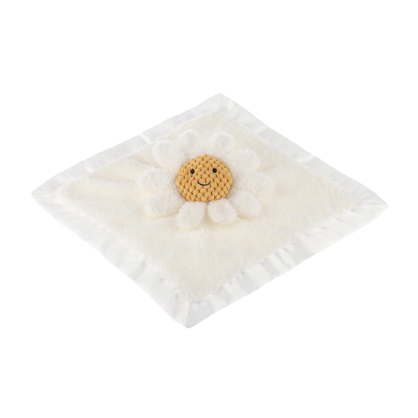 Apricot Lamb Daisy soft lovey baby-snuggle shot captures comforting moments during naps.