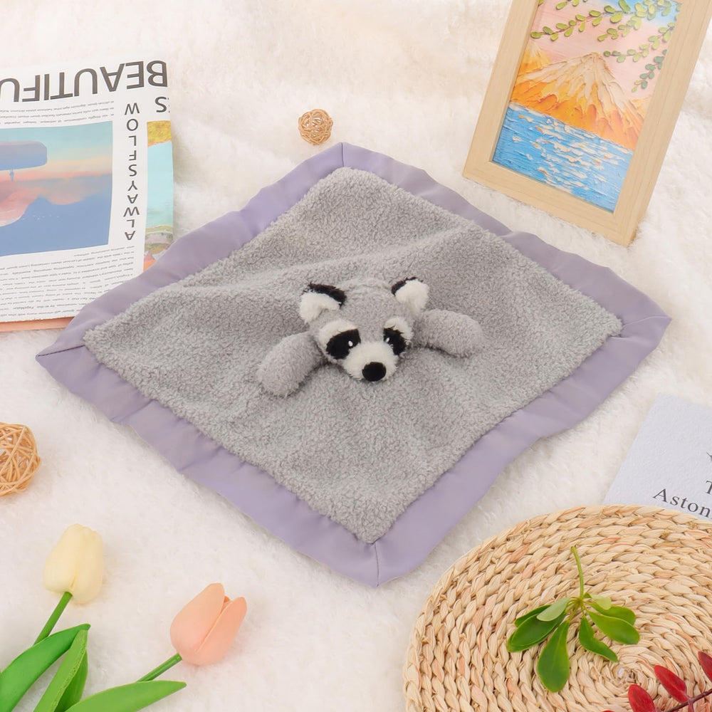 Apricot Lamb security blanket nursery plush for calming babies.