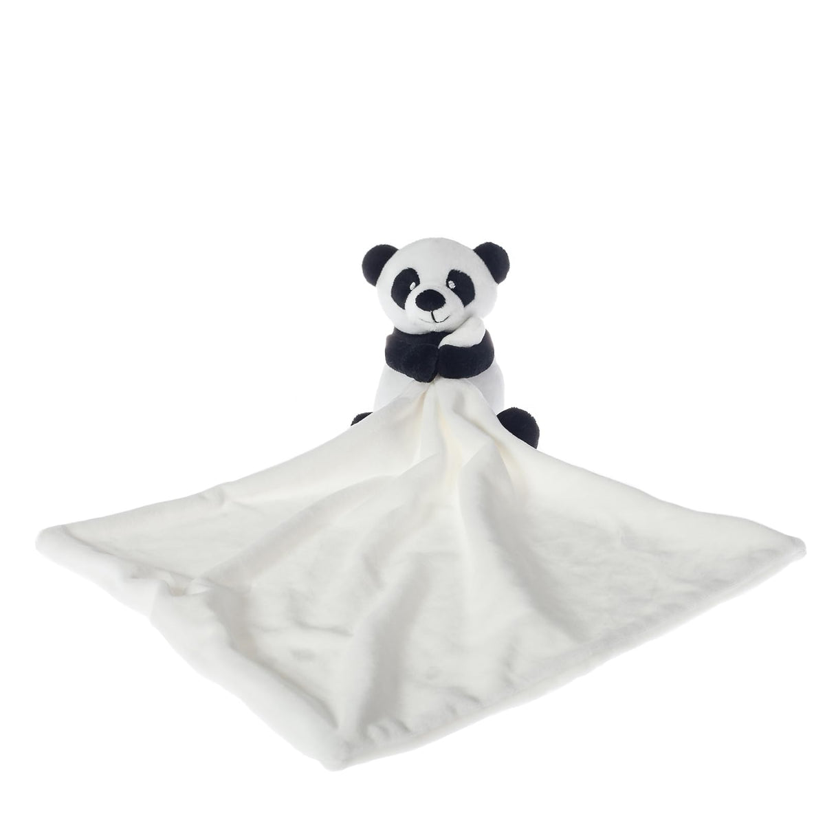 Apricot Lamb white panda security blanket close-up showing ultra-soft plush for cuddles