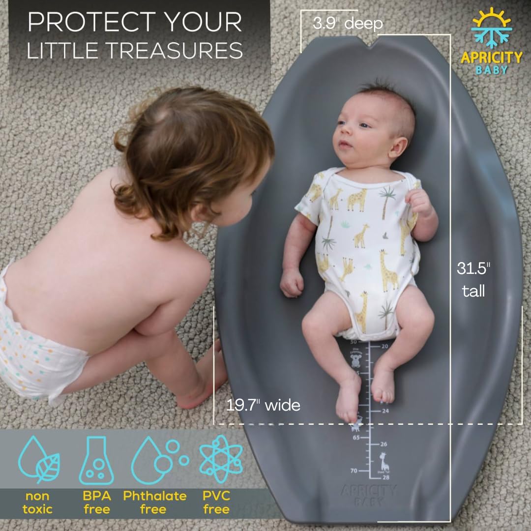Apricity Baby diaper-changing-pad portable design moves between rooms easily.