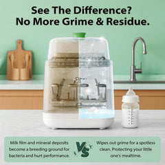 Apsumor tablet dissolving in water demonstrates instant activation for cleaning.