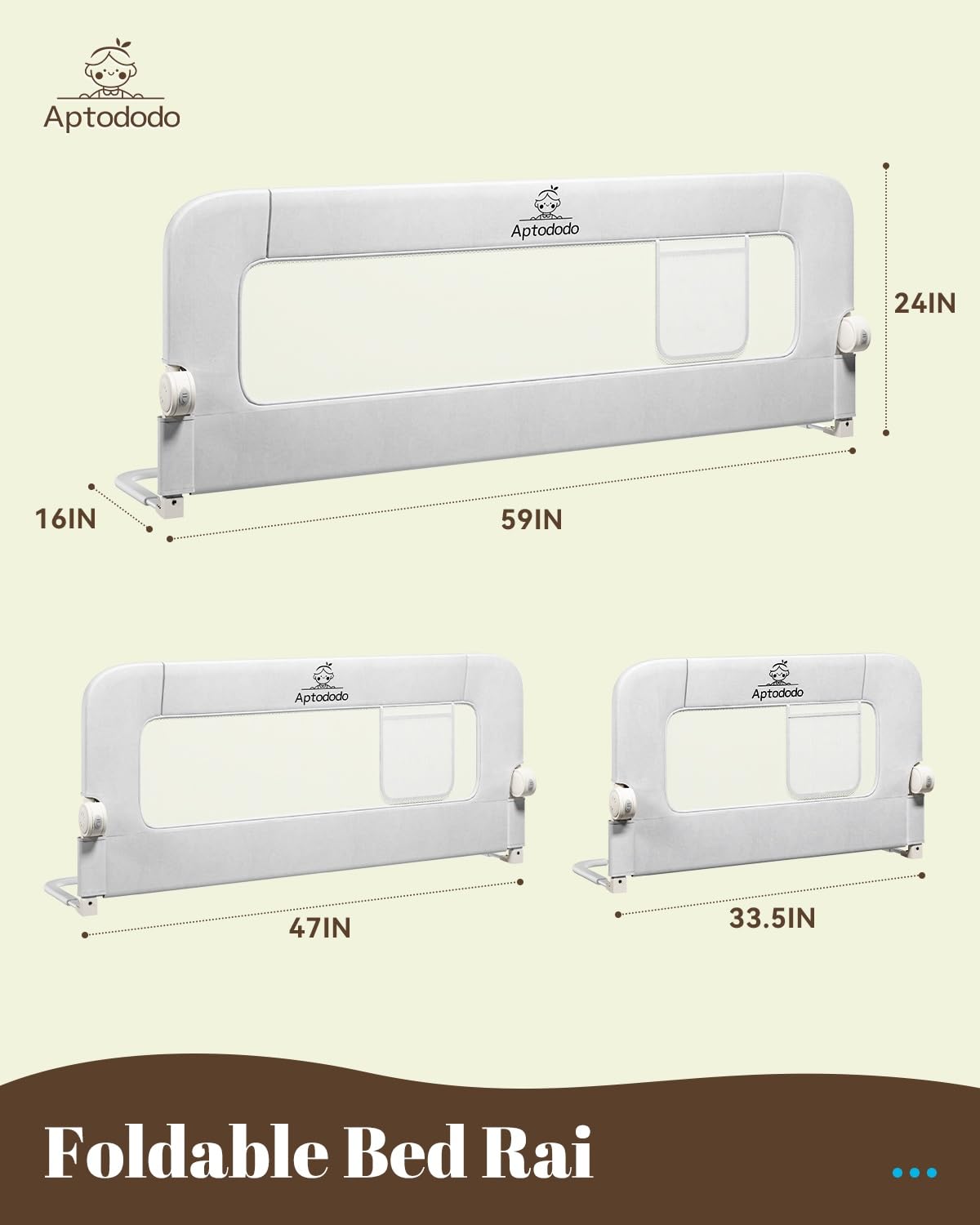 Aptododo breathable mesh material allows airflow and clear visibility during sleep.