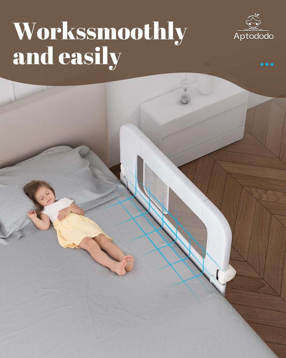 Aptododo bed rails include a 24-month warranty and responsive support.