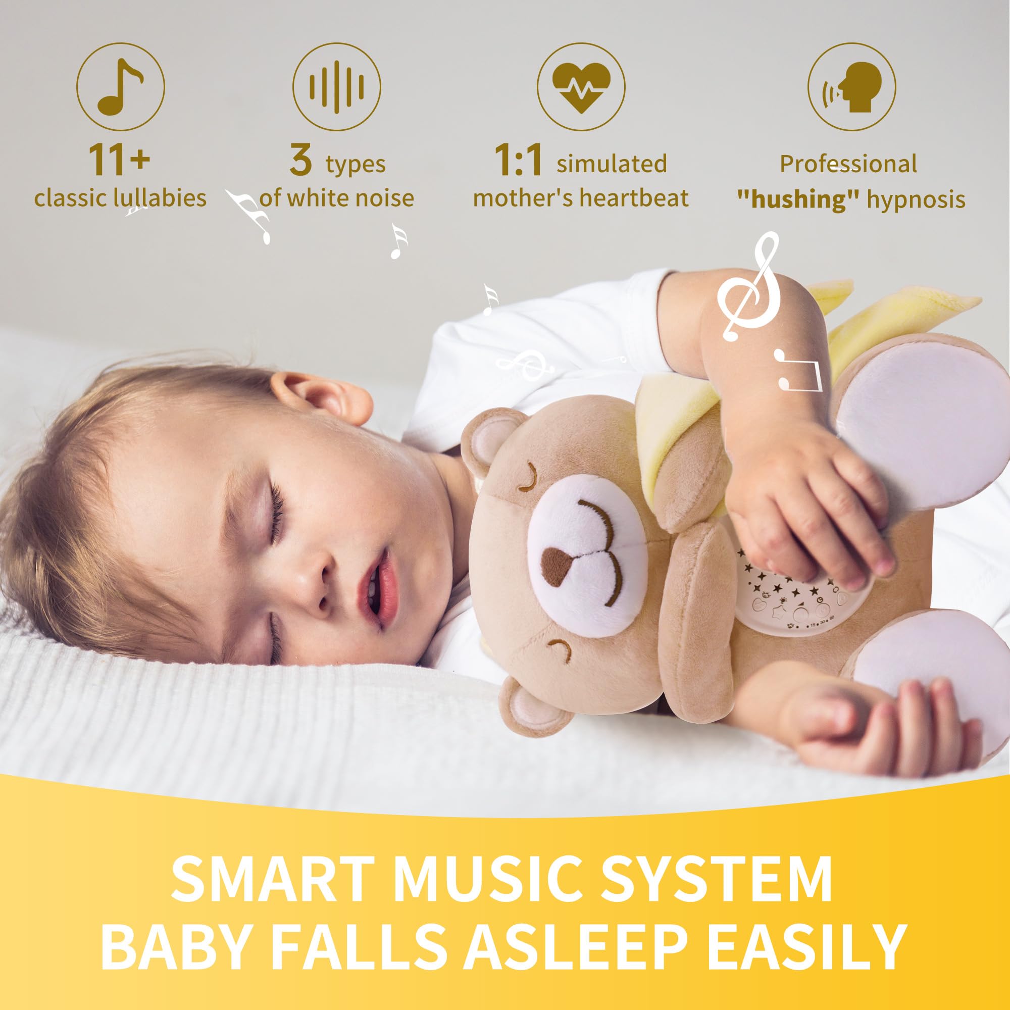 APUNOL cry sensor detects crying to trigger soothing music and lights